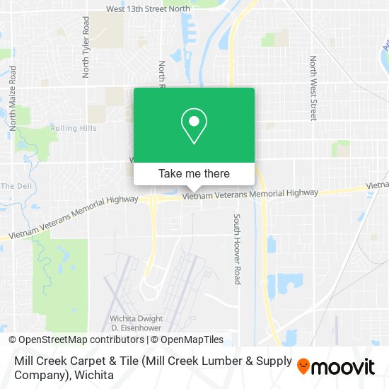 Mapa de Mill Creek Carpet & Tile (Mill Creek Lumber & Supply Company)