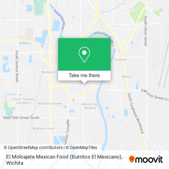 Mapa de El Molcajete Mexican Food (Burritos El Mexicano)