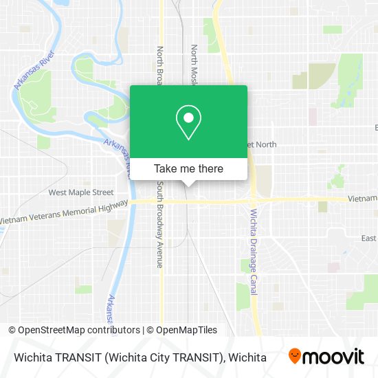 Wichita TRANSIT (Wichita City TRANSIT) map