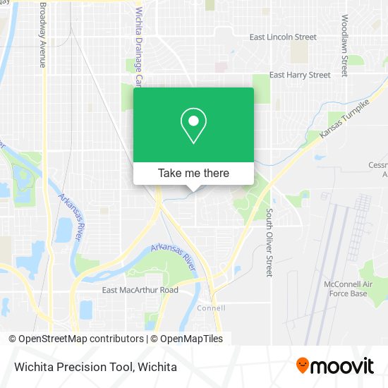 Wichita Precision Tool map