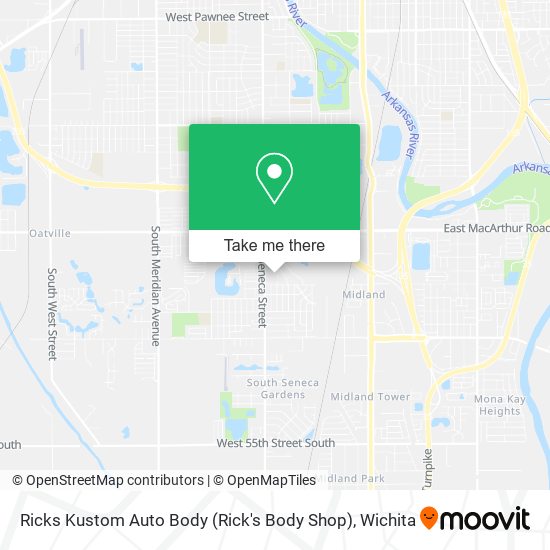 Mapa de Ricks Kustom Auto Body (Rick's Body Shop)