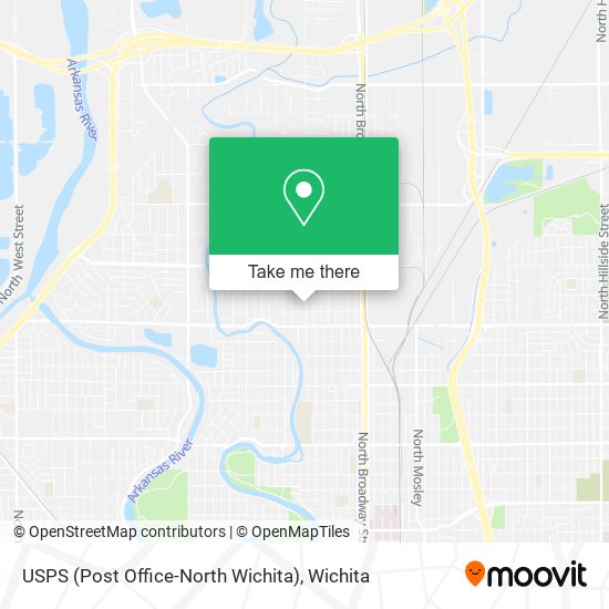 Mapa de USPS (Post Office-North Wichita)