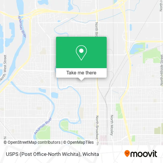 USPS (Post Office-North Wichita) map