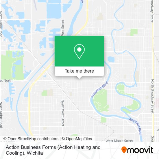 Action Business Forms (Action Heating and Cooling) map