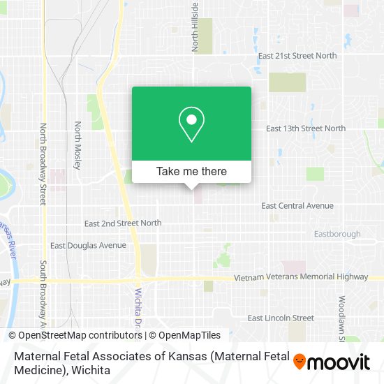 Mapa de Maternal Fetal Associates of Kansas (Maternal Fetal Medicine)