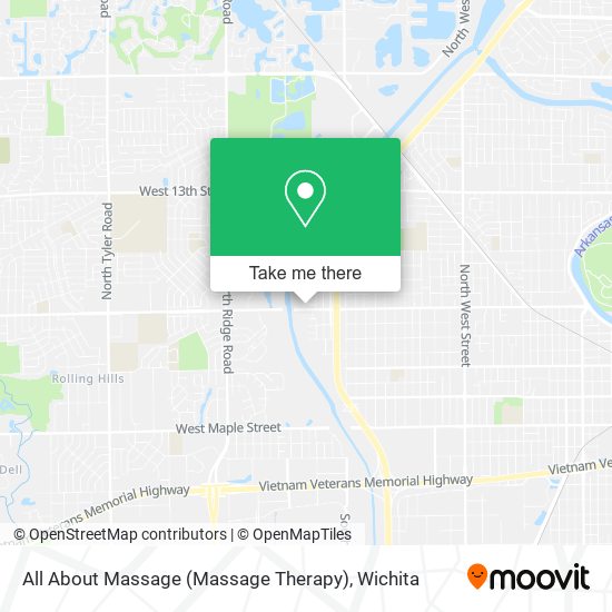 Mapa de All About Massage (Massage Therapy)