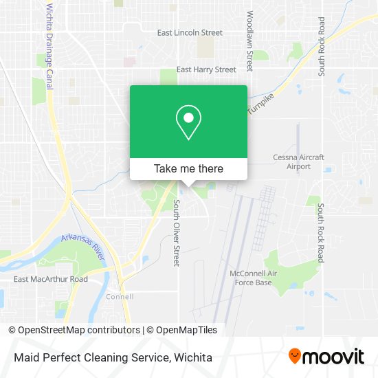 Mapa de Maid Perfect Cleaning Service