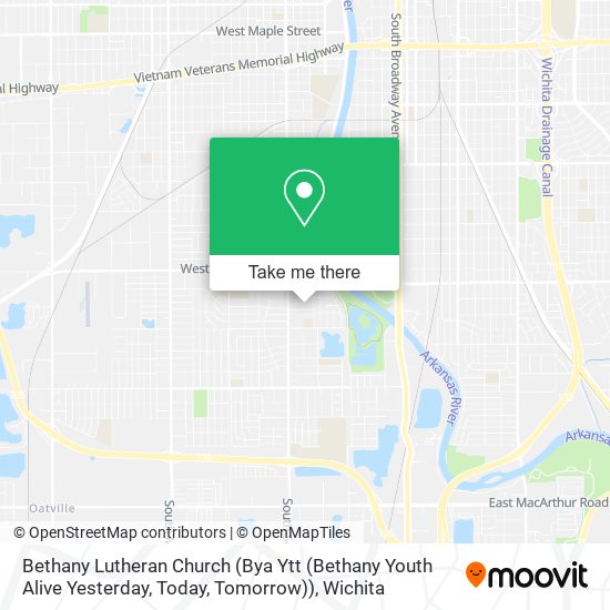 Bethany Lutheran Church (Bya Ytt (Bethany Youth Alive Yesterday, Today, Tomorrow)) map