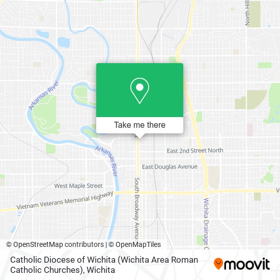 Catholic Diocese of Wichita (Wichita Area Roman Catholic Churches) map