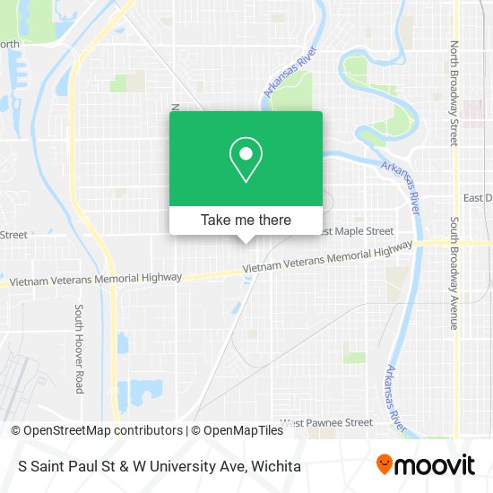 Mapa de S Saint Paul St & W University Ave