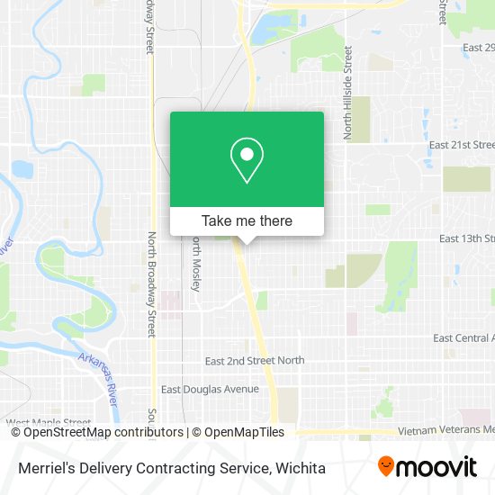 Merriel's Delivery Contracting Service map