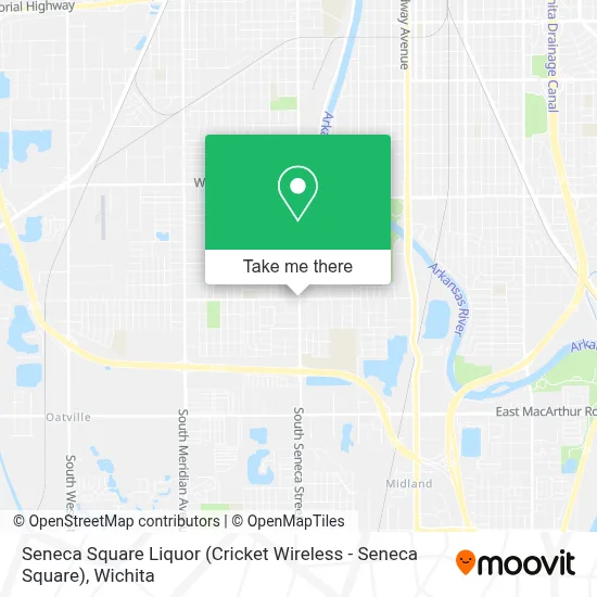Seneca Square Liquor (Cricket Wireless - Seneca Square) map