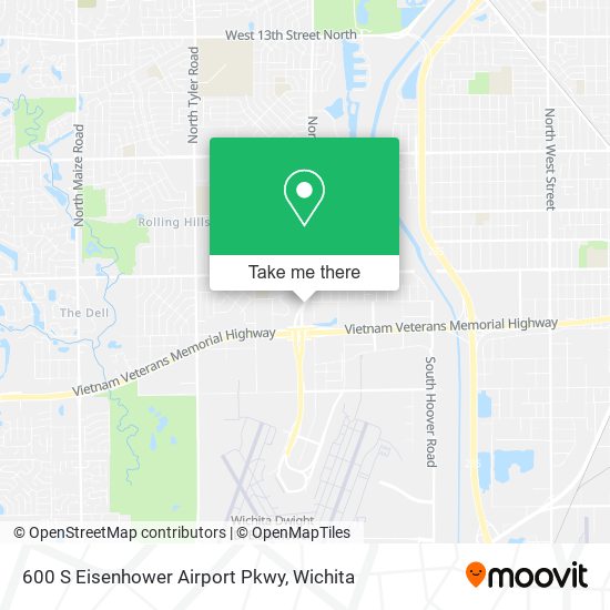 600 S Eisenhower Airport Pkwy map