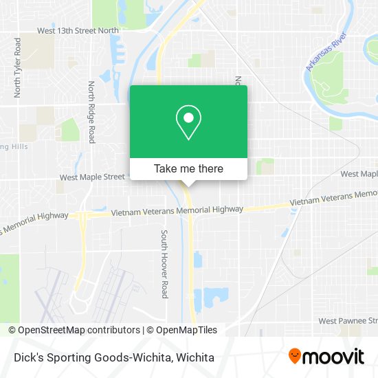Mapa de Dick's Sporting Goods-Wichita