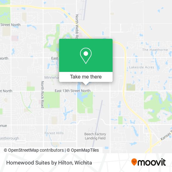 Mapa de Homewood Suites by Hilton