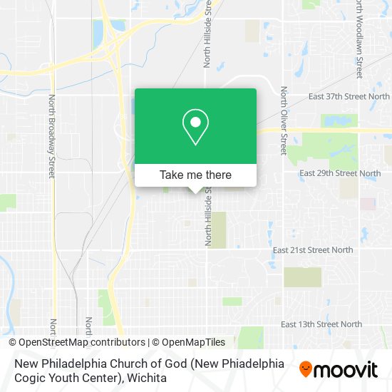 New Philadelphia Church of God (New Phiadelphia Cogic Youth Center) map