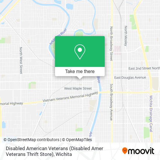 Disabled American Veterans (Disabled Amer Veterans Thrift Store) map