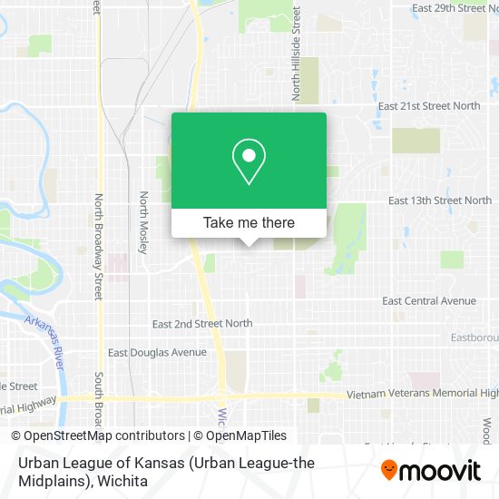 Mapa de Urban League of Kansas (Urban League-the Midplains)