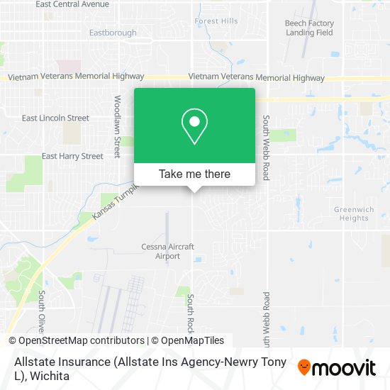 Mapa de Allstate Insurance (Allstate Ins Agency-Newry Tony L)