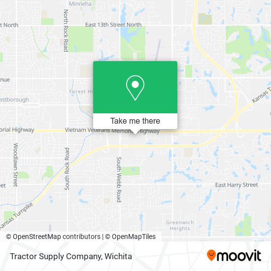 Mapa de Tractor Supply Company