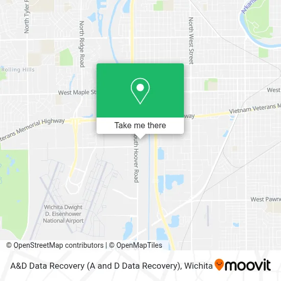 A&D Data Recovery map