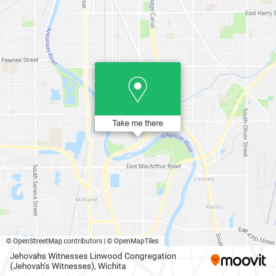 Mapa de Jehovahs Witnesses Linwood Congregation (Jehovah's Witnesses)