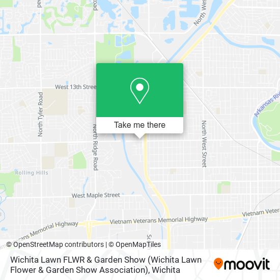 Mapa de Wichita Lawn FLWR & Garden Show (Wichita Lawn Flower & Garden Show Association)