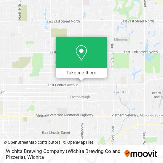 Mapa de Wichita Brewing Company (Wichita Brewing Co and Pizzeria)
