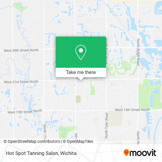 Mapa de Hot Spot Tanning Salon