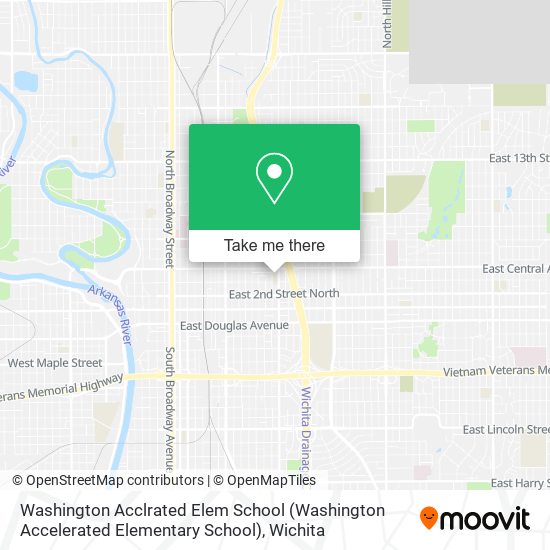 Mapa de Washington Acclrated Elem School (Washington Accelerated Elementary School)