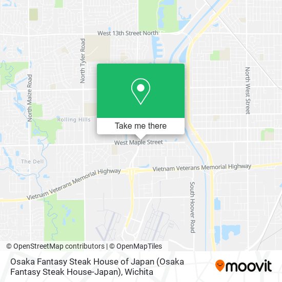 Osaka Fantasy Steak House of Japan map