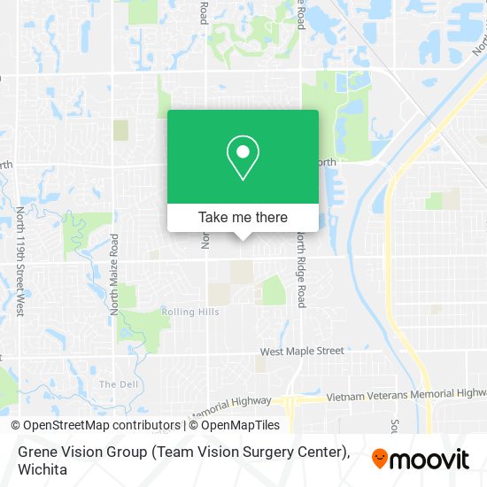 Mapa de Grene Vision Group (Team Vision Surgery Center)