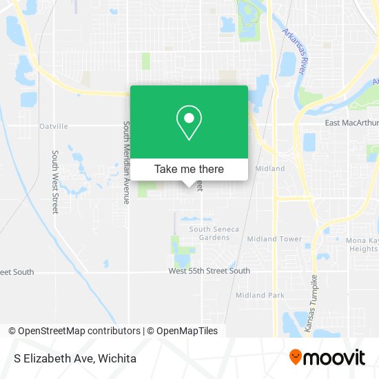 S Elizabeth Ave map