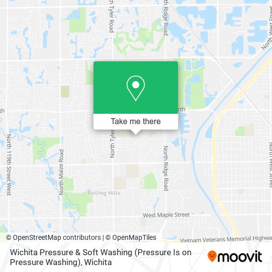 Wichita Pressure & Soft Washing (Pressure Is on Pressure Washing) map