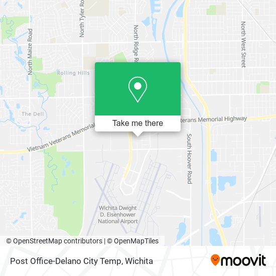 Post Office-Delano City Temp map