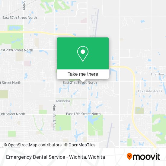 Mapa de Emergency Dental Service - Wichita