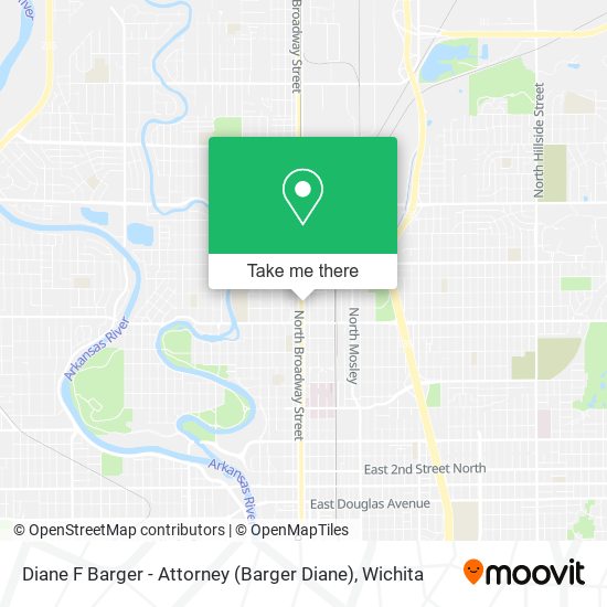 Mapa de Diane F Barger - Attorney (Barger Diane)