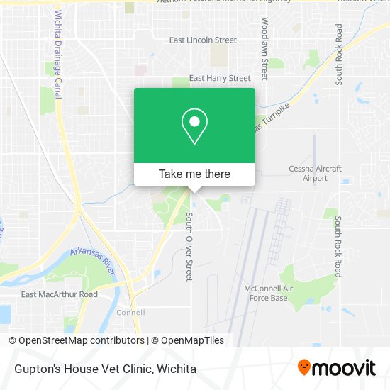 Gupton's House Vet Clinic map