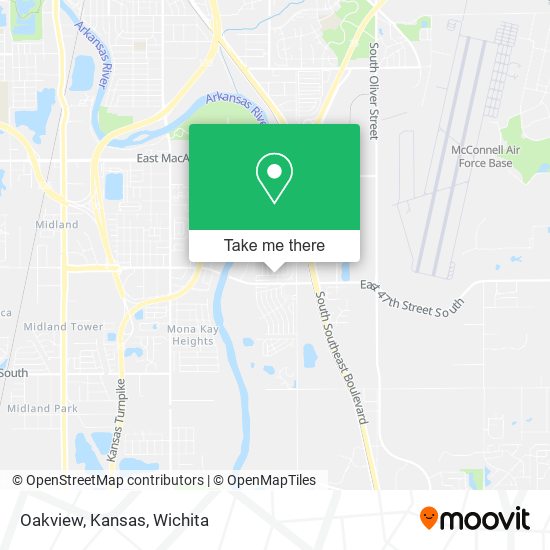 Mapa de Oakview, Kansas