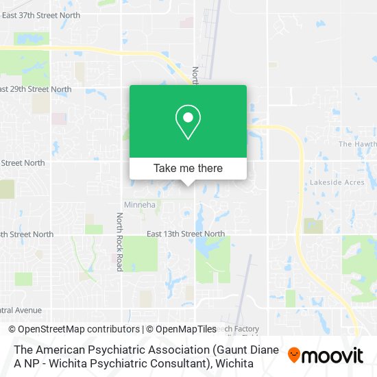 The American Psychiatric Association (Gaunt Diane A NP - Wichita Psychiatric Consultant) map