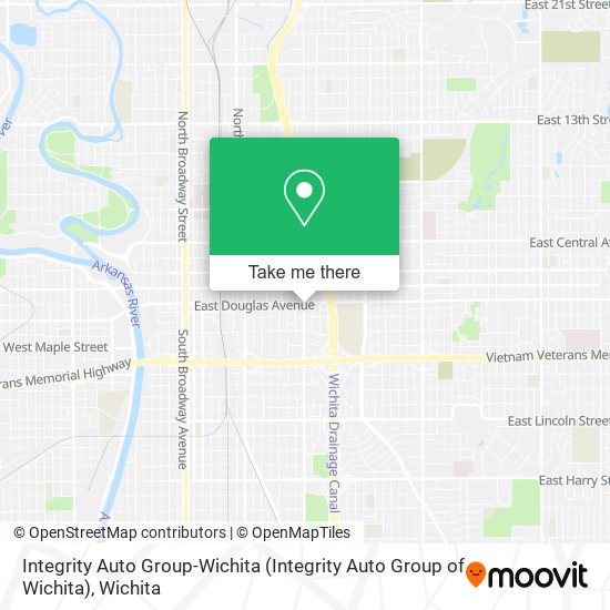 Mapa de Integrity Auto Group-Wichita