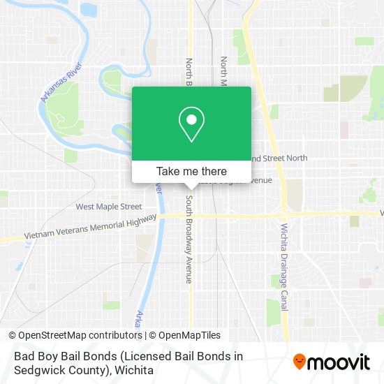 Bad Boy Bail Bonds (Licensed Bail Bonds in Sedgwick County) map