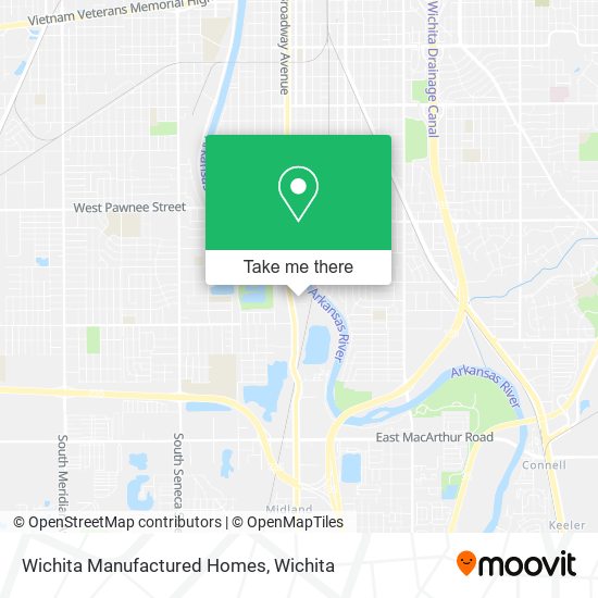 Mapa de Wichita Manufactured Homes