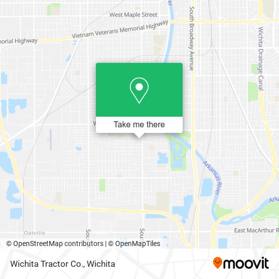 Wichita Tractor Co. map
