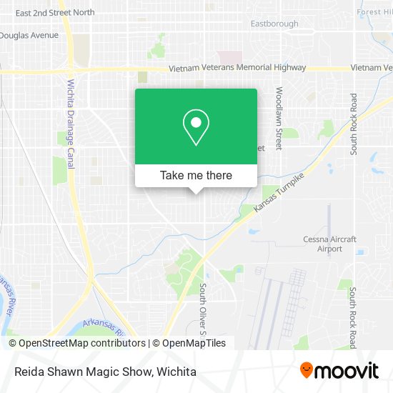 Reida Shawn Magic Show map