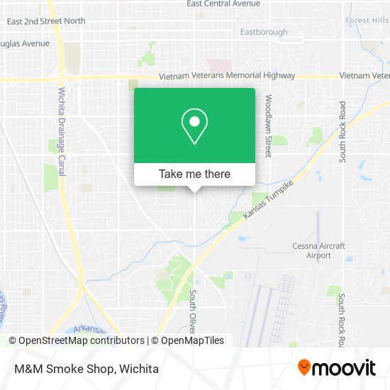 Mapa de M&M Smoke Shop