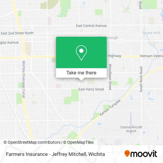 Farmers Insurance - Jeffrey Mitchell map