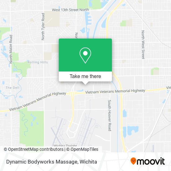 Dynamic Bodyworks Massage map