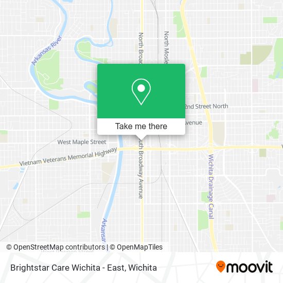 Mapa de Brightstar Care Wichita - East