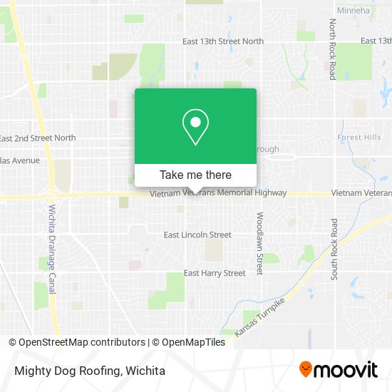 Mighty Dog Roofing map